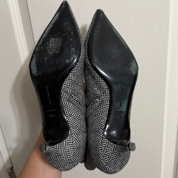 💙💖 Tabitha Simmons Quin Herringbone Ankle Booties - Picture 5 of 7